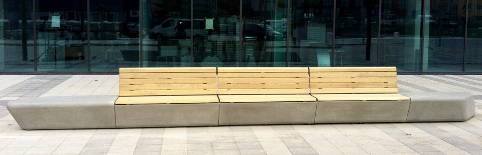 Å½eleznički kolodvor u Beču dobio je nove dizajnerske klupe od betona